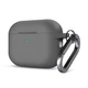 Силиконовый чехол для наушников Apple AirPods Pro 2 2022, Hang Case, серый, ультратонкий защитный кейс толщиной 2 мм, защита от царапин, пыли и ударов, компактный, с карабином для крепления, ArmorStandart (ARM68600) - изображение 1