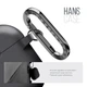 Силиконовый чехол для наушников Apple AirPods Pro 2 2022, Hang Case, черный, ультратонкий защитный кейс толщиной 2 мм, защита от царапин, пыли и ударов, компактный, с карабином для крепления, ArmorStandart (ARM68601) - изображение 4