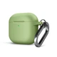 Силіконовий чохол для навушників Apple AirPods 4, Hang Case, зелений, ультратонкий захисний кейс товщиною 2 мм, захист від подряпин, пилу та ударів, компактний, з карабіном для кріплення, ArmorStandart (ARM81286) - зображення 1