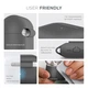 Силиконовый чехол для наушников Apple AirPods Pro 2 2022, Hang Case, серый, ультратонкий защитный кейс толщиной 2 мм, защита от царапин, пыли и ударов, компактный, с карабином для крепления, ArmorStandart (ARM68600) - изображение 5