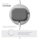 Силиконовый чехол для наушников Apple AirPods Pro 2 2022, Hang Case, серый, ультратонкий защитный кейс толщиной 2 мм, защита от царапин, пыли и ударов, компактный, с карабином для крепления, ArmorStandart (ARM68600) - изображение 7