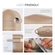 Силиконовый чехол для наушников Apple AirPods 4, Hang Case, пудровый, ультратонкий защитный кейс толщиной 2 мм, защита от царапин, пыли и ударов, компактный, с карабином для крепления, ArmorStandart (ARM81291) - изображение 5