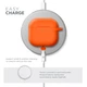 Силиконовый чехол для наушников Apple AirPods 4, Hang Case, оранжевый, ультратонкий защитный кейс толщиной 2 мм, защита от царапин, пыли и ударов, компактный, с карабином для крепления, ArmorStandart (ARM81288) - изображение 7