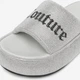 Женские шлепанцы Juicy Couture WSS21515-04 5906751063255 40 26.6 см Серые (5906751063385) - изображение 8