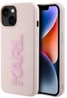 Панель Karl Lagerfeld 3D Rubber Glitter Logo для Apple iPhone 15 Plus  Pink (3666339166489) - зображення 1