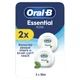 Зубная нить Oral-B Essential Floss Mint 50 м вощеная мятная для очистки межзубных промежутков, 2*50 м - изображение 2