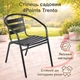 Стул садовый металлический Garden Chair Trento SC-017C Черный - изображение 3