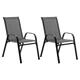 Комплект 2шт. садовых стульев с текстилена Garden Chair Udine SC-092 Темно-серый - изображение 1
