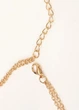 Цепочка женская двойная с подковой и камушком Fashion Jewelry Золотистая 19931 - изображение 5