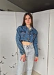 Укороченная джинсовая женская куртка Denim Co 16401 Синяя XS (на укр 40-42) - изображение 9