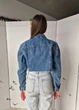 Укороченная джинсовая женская куртка Denim Co 16401 Синяя XS (на укр 40-42) - изображение 10