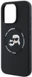 Панель Karl Lagerfeld Silicone Karl&Choupette Heads Ring MagSafe для iPhone 16 Pro Max Black (3666339343408) - зображення 5