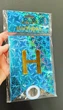 Паперова гірлянда «Happy Birthday» блакитна голограма (281421) - зображення 2
