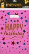 Набір святкових подарункових пакетів «Happy Birthday» поліетилен-фольга 10 шт 16х24 см Рожевий (S-2011) - зображення 2