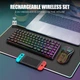 Беспроводная игровая клавиатура и мышь RedThunder K84 75% с радужной подсветкой - изображение 2