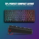 Беспроводная игровая клавиатура и мышь RedThunder K84 75% с радужной подсветкой - изображение 5