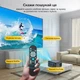 Смарт проектор для дома для фильмов домашний кинотеатр портативный 1000 ANSI Full HD 1080P поддержка 4K Salange C46 Android TV 2+32 ГБ Wi-Fi Bluetooth HDR10+ MEMC LED видеопроектор HDMI USB AV LAN 10W DTS автофокус коррекция трапеции экран до 200 дюймов - изображение 10