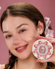 Прессованная пудра Flower Knows Strawberry Cupid Pressed Powder матовая фиксация 9.5 g - 01 Soft Lavender - изображение 3