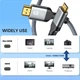 Кабель мультимедийный HDMI to Mini HDMI v2.0 4K UltraHD 3 метра в оплетке - изображение 3