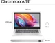 Ноутбук 14" HP Chromebook (14a-nf0001ns) Intel N100 RAM 8GB eMMC 128GB 11год батарея ChromeOS UKR - зображення 3