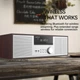 Компактна стереосистема LONPOO з Bluetooth, мікро-HiFi компонентним живленням 40 Вт, CD-програвачем, Bluetooth, FM-радіо, відтворенням через USB, Aux-входом та портом для навушників (LP-816S) - зображення 2