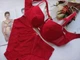 Комплект білизни Lanny mode L1172/P5172 85C/XL червоний - зображення 1