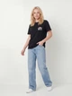 Футболка хлопковая женская ONLY 15317989 XL Black (5715866608424) - изображение 3