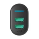 Зарядний пристрій Premium якість Yoki Led Series YK-2.4Dual Auto-ID USB-A: DC 5V⎓2.1A, 5V⎓2.4A (12W Max) Black - зображення 4