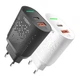 Зарядное устройство Premium качество Yoki Led Series YK-20PD Type-C: DC 5V⎓3A, 9V⎓2.22A,12V⎓1.67A USB-A: DC 5V⎓3A, 9V⎓2A, 12V⎓1.5A White - изображение 8