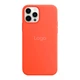 Чохол Silicone Case with MagSafe для iPhone 12 Pro Max Electric Orange - изображение 1
