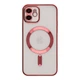 Чохол TPU Metallic Full Camera with Magsafe для iPhone 12 Red - изображение 1