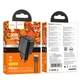 Комплект зарядного пристрою Hoco CS23A 1USB/1USB-C PD/QC 30W Type-C to Type-C Чорний - зображення 1