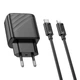 Мережевий зарядний пристрій Hoco CS23A 1USB/1USB-C PD/QC 30W+Type-C to Lightning - зображення 6