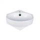 Раковина Qtap Leo з донним клапаном 33x33x14см (QT11115010W) - зображення 3