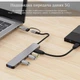 Хаб 7 в 1 SD/TF HDMI 4K30Hz USB2.0 USB 3.0 Type-C PD 100W Stone концентратор розгалужувач юсб хаб (ST-H29) - зображення 4