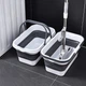 Ведро складное MVM BIN-19 бело-серое 16л (BIN-19 16L WHITE/GRAY) - изображение 3
