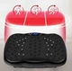 Віброплатформа з еспандерами Vibro Slim Renew Force вібраційна платформа для тренувань до 150 кг Чорна - зображення 2