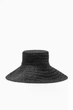 Солом'яний жіночий капелюх COS woven straw hat 1221578002 M-L Чорний - изображение 4