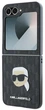 Etui Karl Lagerfeld Saffiano Monogram do Samsung Galaxy Z Flip 6 Black (3666339322441) - obraz 3