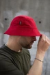Панама базовая Intruder легкая хлопковая с оптимальными полями для города и отдыха повседневная унисекс красная one size - изображение 4