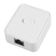 Мережевий перемикач RJ45 (Ethernet, LAN) 1000Mbps, Механічний комутатор свитч на 3 порти, White (48939) - зображення 3