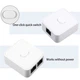 Мережевий перемикач RJ45 (Ethernet, LAN) 1000Mbps, Механічний комутатор свитч на 3 порти, White (48939) - зображення 4
