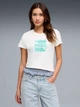 Футболка хлопковая женская Puma Graphics Logo Tee 69191002 L White (4069161675072) - изображение 5