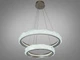 LED люстра с пультом 2 кольца золото 152Вт для гостиной 583-600+400G - изображение 1