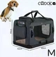Перенесення для тварин Cadoca M 60×44×42 см антрацит — складна сумка для транспортування кота і собаки - зображення 3