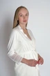 Халат для вагітних та годуючих матусь Soft&Lace, розмір L (48), молочний - изображение 3