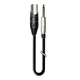 Переходной кабель 6.3 мм mono Jack XLR3 штекер 50 см медь металл для передачи аудиосигнала - изображение 2