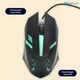 Игровой комплект K518 клавиатура + мышь с RGB-подсветкой для ПК и ноутбуков, черный — проводная игровая клавиатура с мышью - изображение 4