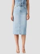 Юбка джинсовая миди прямая женская Levi`s Hr Back Slit Skirt 001VH-0001 28 Голубая (5401157932285) - изображение 1