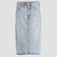 Юбка джинсовая миди прямая женская Levi`s Hr Back Slit Skirt 001VH-0001 28 Голубая (5401157932285) - изображение 6